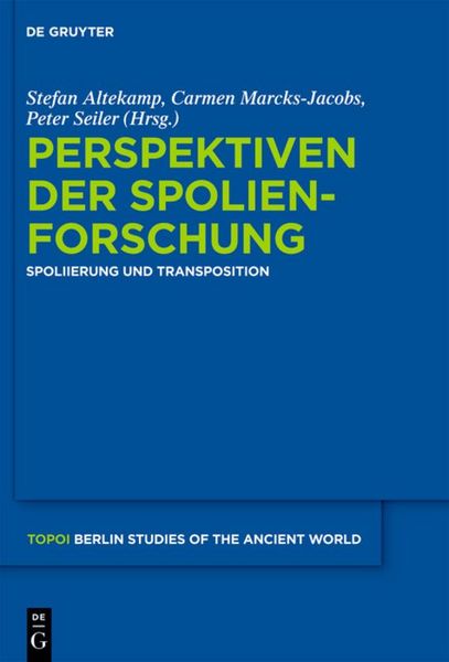 Produktbild: Perspektiven der Spolienforschung 1