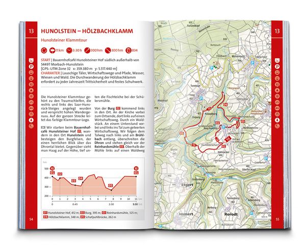 Produktbild: KOMPASS Wanderf&uuml;hrer Hunsr&uuml;ck mit Saar-Hunsr&uuml;ck-Steig, 50 Touren