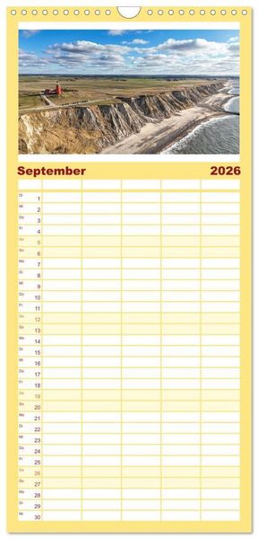 Produktbild: Familienplaner 2026 - Westj&uuml;tland - D&auml;nemarks Westen erleben mit 5 Spalten (Wandkalender, 21 x 45 cm) CALVENDO