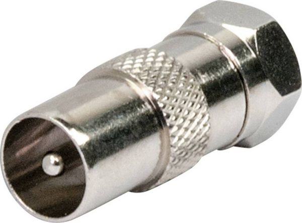 Produktbild: Schwaiger UEST9310531 F-Koax-Adapter Anschl&uuml;sse: F-Stecker, Koax-Stecker IEC 1St.