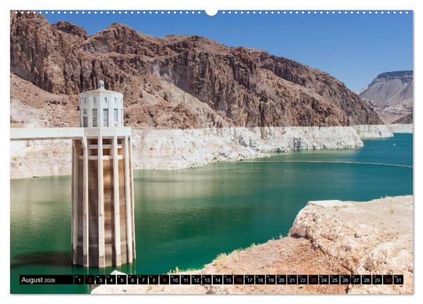 Produktbild: Der Hoover Staudamm (hochwertiger Premium Wandkalender 2026 DIN A2 quer), Kunstdruck in Hochglanz