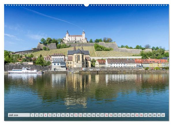 Produktbild: W&Uuml;RZBURG Historisches Stadtherz (hochwertiger Premium Wandkalender 2026 DIN A2 quer), Kunstdruck in Hochglanz