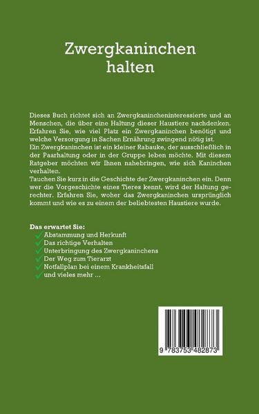 Produktbild: Zwergkaninchen halten f&uuml;r Einsteiger: Wie Sie Ihr Kaninchen ideal halten, pflegen, besch&auml;ftigen und z&auml;hmen - inkl. Notfallplan bei Krankheit