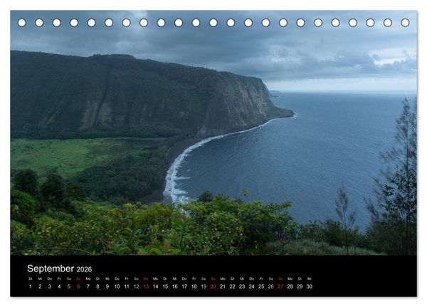 Produktbild: Hawaiianische Tr&auml;ume Big Island (Tischkalender 2026 DIN A5 quer), CALVENDO Monatskalender