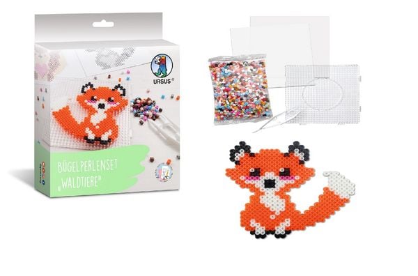 Produktbild: URSUS Kinder-Bastelsets B&uuml;gelperlenset Waldtiere
