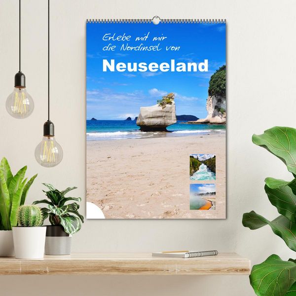 Produktbild: Erlebe mit mir die Nordinsel von Neuseeland (Wandkalender 2026 DIN A2 hoch), CALVENDO Monatskalender
