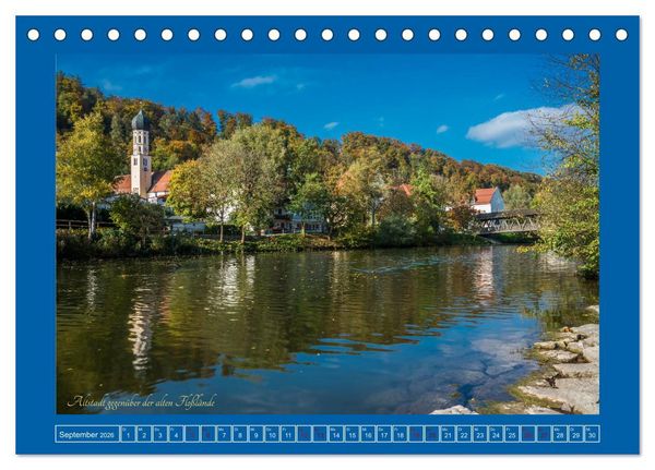 Produktbild: Fl&ouml;&szlig;erstadt Wolfratshausen (Tischkalender 2026 DIN A5 quer), CALVENDO Monatskalender
