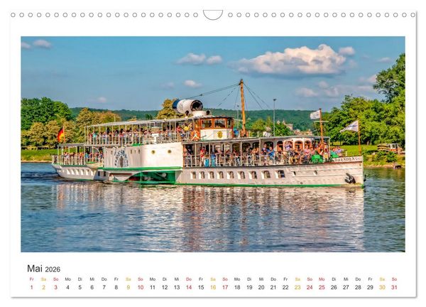 Produktbild: Sachsen - Land zwischen Elbe und Erzgebirge (Wandkalender 2026 DIN A3 quer), CALVENDO Monatskalender