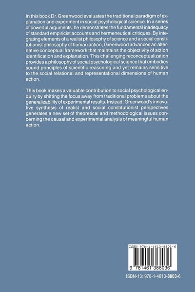 Produktbild: Explanation and Experiment in Social Psychological Science