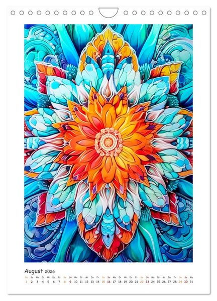 Produktbild: Zauberhafte Mandalas (Wandkalender 2026 DIN A4 hoch), CALVENDO Monatskalender