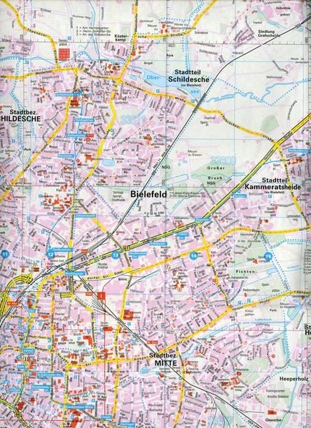 Produktbild: Falk Stadtplan Extra Standardfaltung Bielefeld