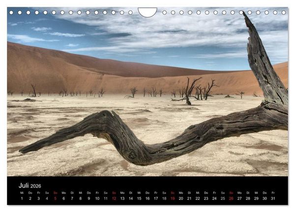 Produktbild: W&uuml;stenzauber Namibia (Wandkalender 2026 DIN A4 quer), CALVENDO Monatskalender