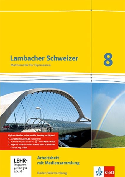 Lambacher Schweizer Mathematik 8. Ausgabe Baden-Württemberg, Set von , Klett Schulbuchverlag, 9783127333855