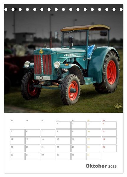 Produktbild: Oldtimer - mein Trecker (Tischkalender 2026 DIN A5 hoch), CALVENDO Monatskalender