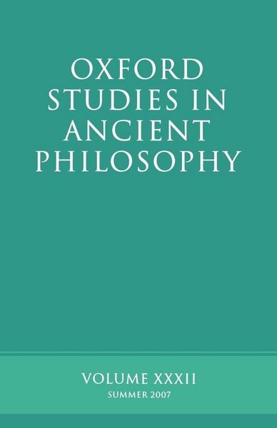 Produktbild: Oxford Studies in Ancient Philosophy XXXII