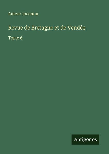 Produktbild: Revue de Bretagne et de Vend&eacute;e