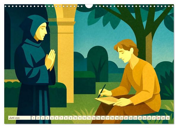 Produktbild: Hermann Hesse. Sein Leben, seine Werke (Wandkalender 2026 DIN A3 quer), CALVENDO Monatskalender
