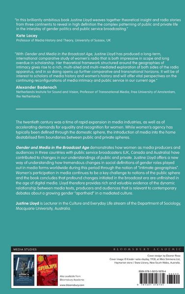 Produktbild: Gender and Media in the Broadcast Age Women's Radio Programming at the BBC, CBC, and ABC