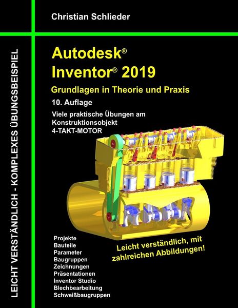 Produktbild: Autodesk Inventor 2019 - Grundlagen in Theorie und Praxis