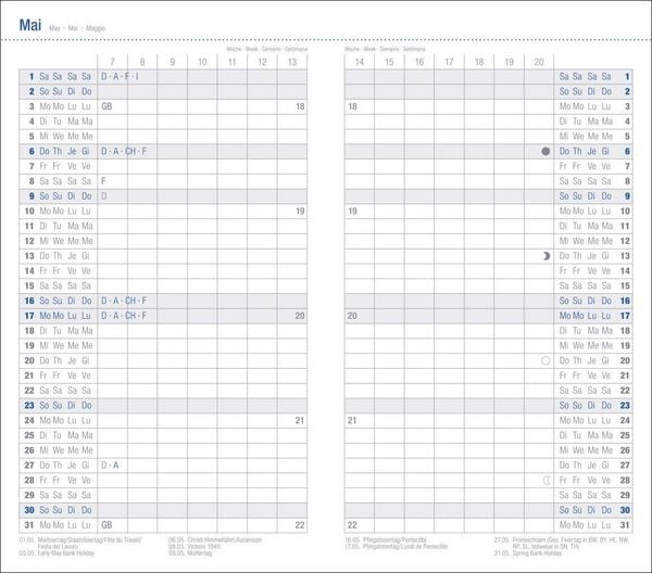 Produktbild: Leporello, schwarz Kalender 2027