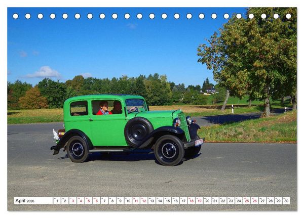 Produktbild: Oldtimer in Colditz (Tischkalender 2026 DIN A5 quer), CALVENDO Monatskalender