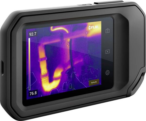 Produktbild: FLIR C3-X Compact W&auml;rmebildkamera -20 bis 300 &deg;C 8.7 Hz MSX&reg;, WiFi, integrierte Digitalkamera, 2m fallsicher, Integrierte LED-Lampe