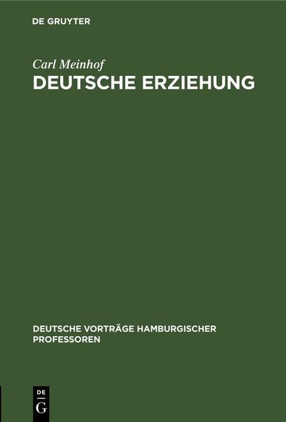 Produktbild: Deutsche Erziehung