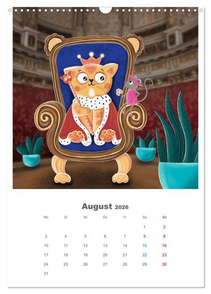 Produktbild: LEOPOLD DER DRITTE - Ein Kater mit ganz viel Charme (Wandkalender 2026 DIN A3 hoch), CALVENDO Monatskalender