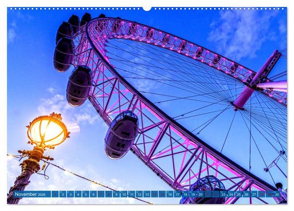 Produktbild: London Architektur (hochwertiger Premium Wandkalender 2026 DIN A2 quer), Kunstdruck in Hochglanz