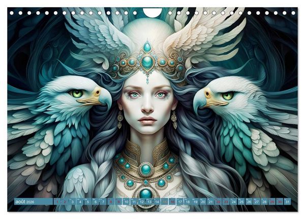 Produktbild: La muse aux oiseaux (Calendrier mural 2026 DIN A4 vertical), CALVENDO calendrier mensuel