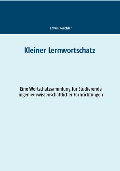 Produktbild: Kleiner Lernwortschatz Technisches Englisch