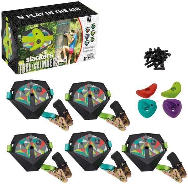 *SLACKERS TREE CLIMBERS, Klettergriffe, 5-teiliges Set