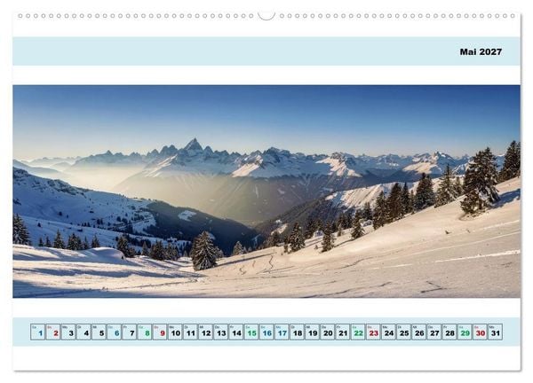 Produktbild: Alpen - Panorama - Mehr Aussicht geht nicht (hochwertiger Premium Wandkalender 2027 DIN A2 quer), Kunstdruck in Hochglanz