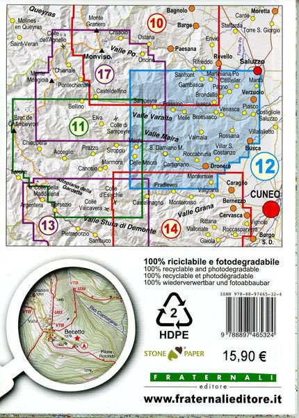 Produktbild: Bassa Valle Varaita - Bassa Valle Maira 1 : 25 000
