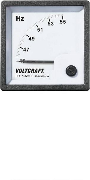 Produktbild: VOLTCRAFT AM-72X72/50HZ AM-72X72/50HZ Analog-Einbaumessger&auml;t AM-72X72/50HZ 45 - 55 Hz Drehspule