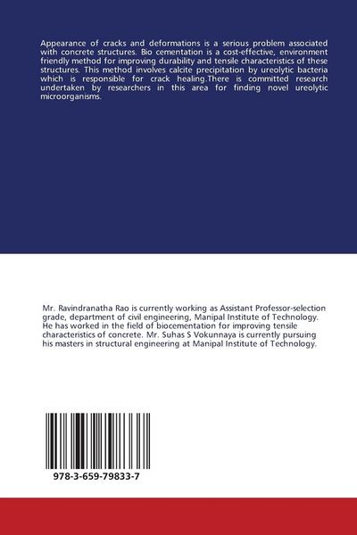 Produktbild: Bio cement- A new approach for healing cracks in concrete structures