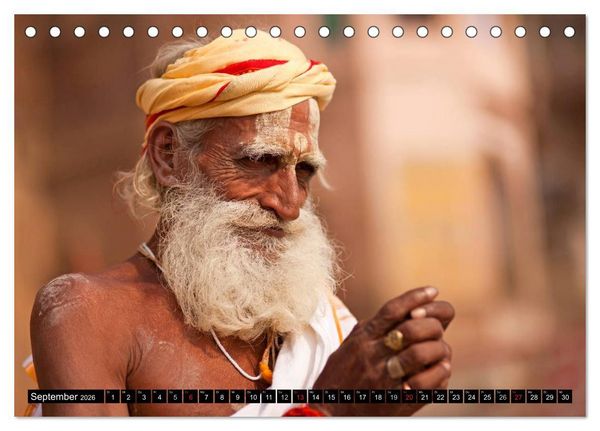 Produktbild: Indien - Varanasi (Tischkalender 2026 DIN A5 quer), CALVENDO Monatskalender