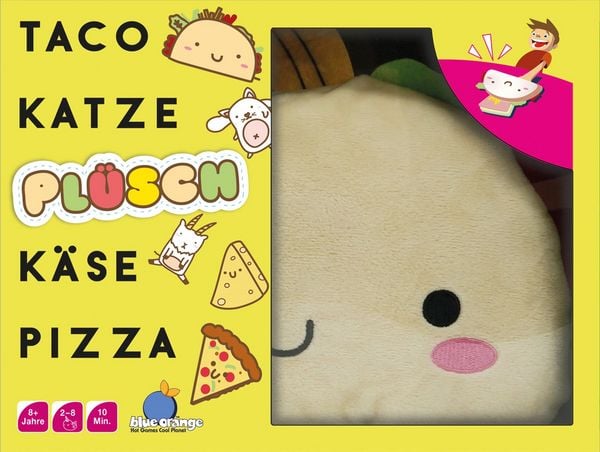 Produktbild: Blue Orange - Taco Katze: Pl&uuml;sch K&auml;se Pizza, Partyspiel