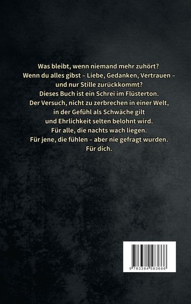 Produktbild: Keiner h&ouml;rt zu &ndash; also red ich mit mir selbst: Poetische Texte &uuml;ber Autismus, Schmerz & Selbstfindung