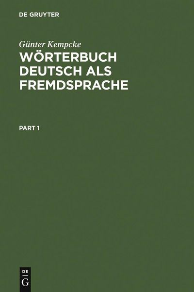 Produktbild: W&ouml;rterbuch Deutsch als Fremdsprache