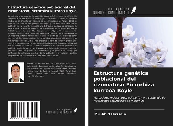 Produktbild: Estructura gen&eacute;tica poblacional del rizomatoso Picrorhiza kurrooa Royle