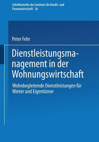 Produktbild: Dienstleistungsmanagement in der Wohnungswirtschaft