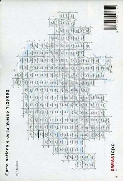 Produktbild: Swisstopo 1 : 25 000 Saignel&eacute;gier