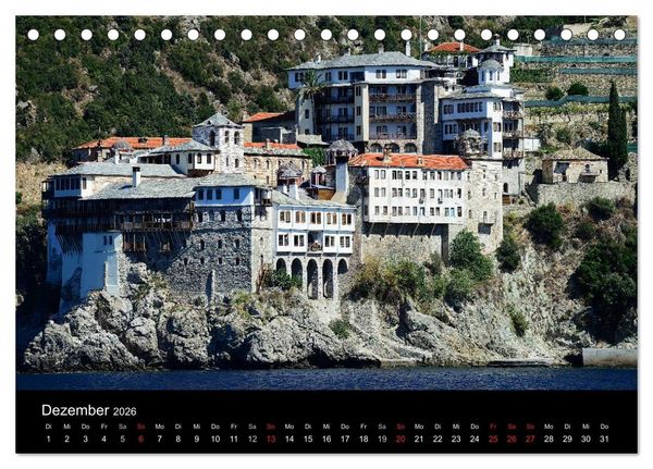 Produktbild: Chalkidiki: Kassandra, Sithonia, Athos (Tischkalender 2026 DIN A5 quer), CALVENDO Monatskalender