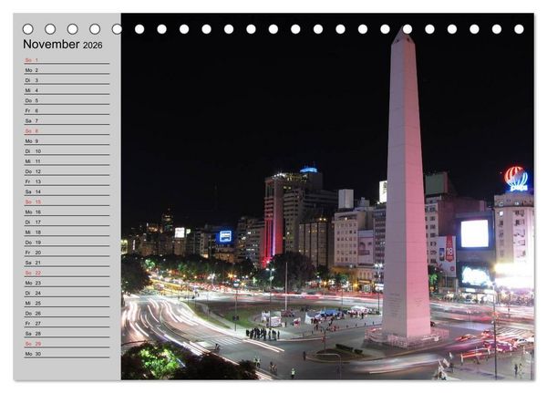 Produktbild: Argentinien - Impressionen (Tischkalender 2026 DIN A5 quer), CALVENDO Monatskalender