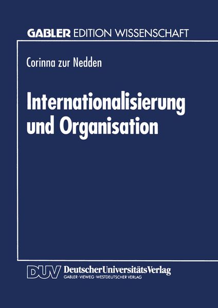 Produktbild: Internationalisierung und Organisation