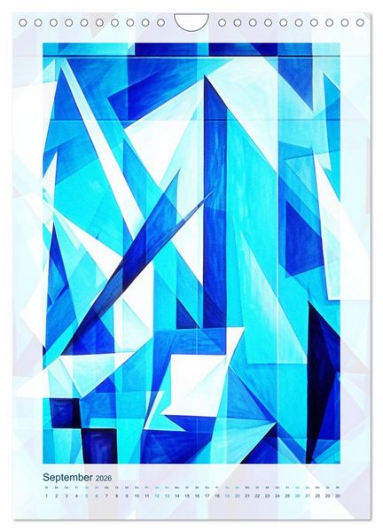 Produktbild: Licht und Schatten . Cubism Wall Art (Wandkalender 2026 DIN A4 hoch), CALVENDO Monatskalender