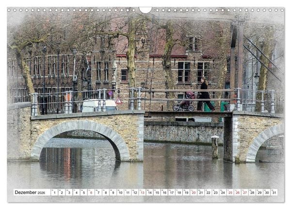 Produktbild: Br&uuml;gge, die Perle von Flandern (Wandkalender 2026 DIN A3 quer), CALVENDO Monatskalender