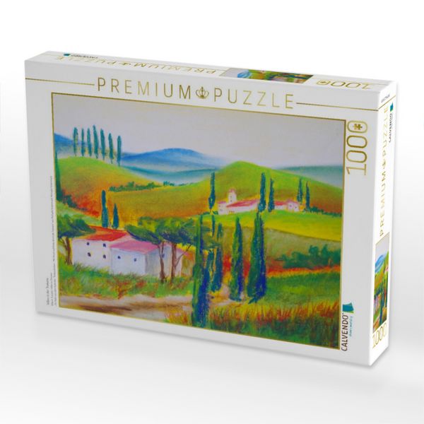 Produktbild: CALVENDO Puzzle Villen in der Toskana | 1000 Teile Lege-Gr&ouml;&szlig;e 64x48cm Foto-Puzzle f&uuml;r gl&uuml;ckliche Stunden