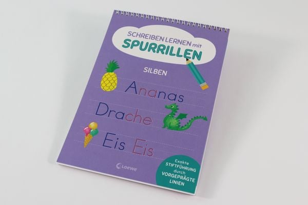 Produktbild: Schreiben lernen mit Spurrillen - Silben